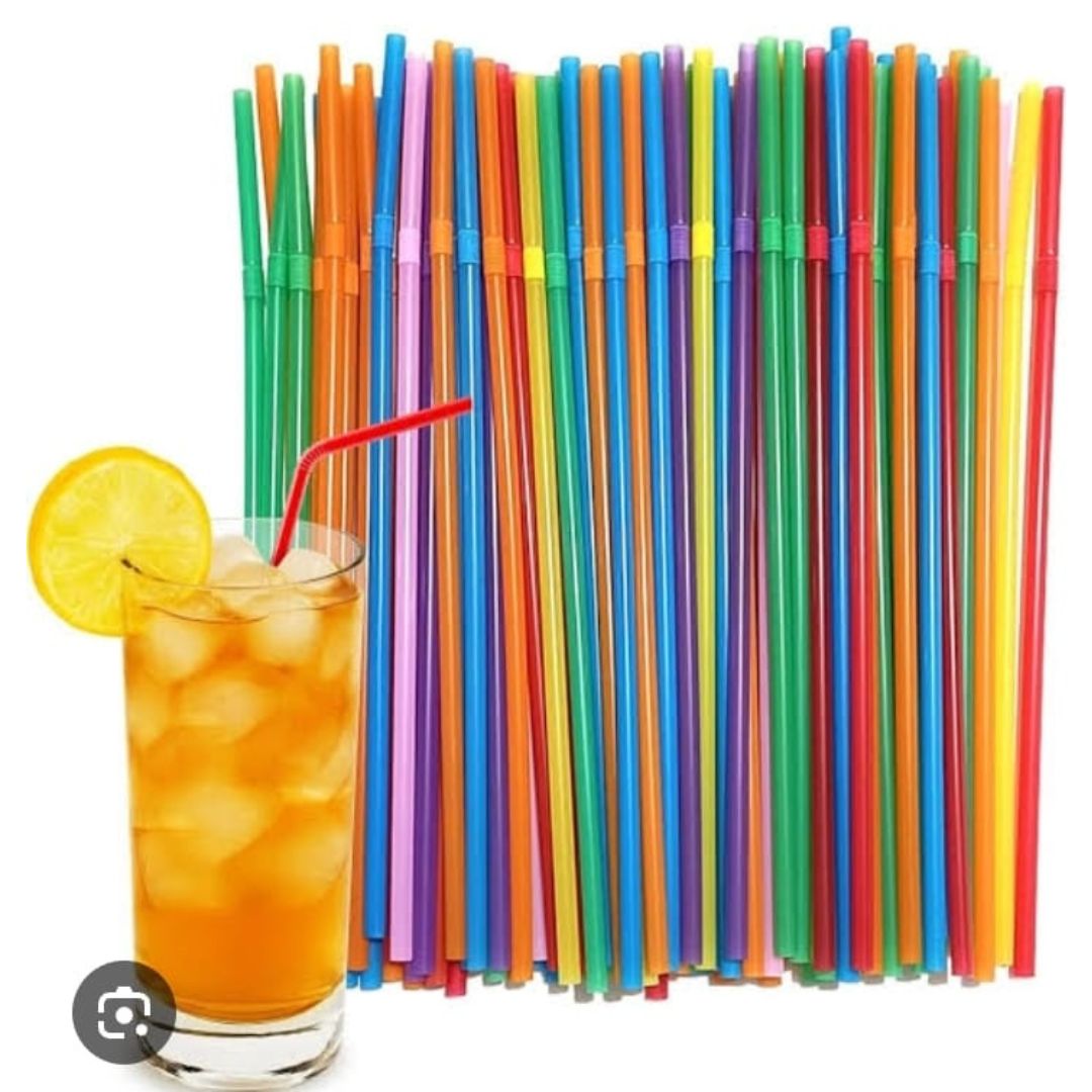 100pc Disposable Straws