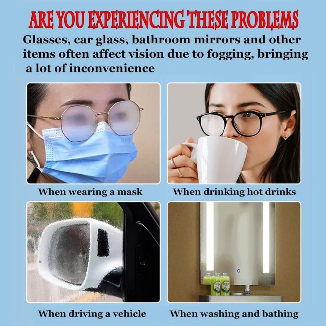 100pc Anti Fog Wipes