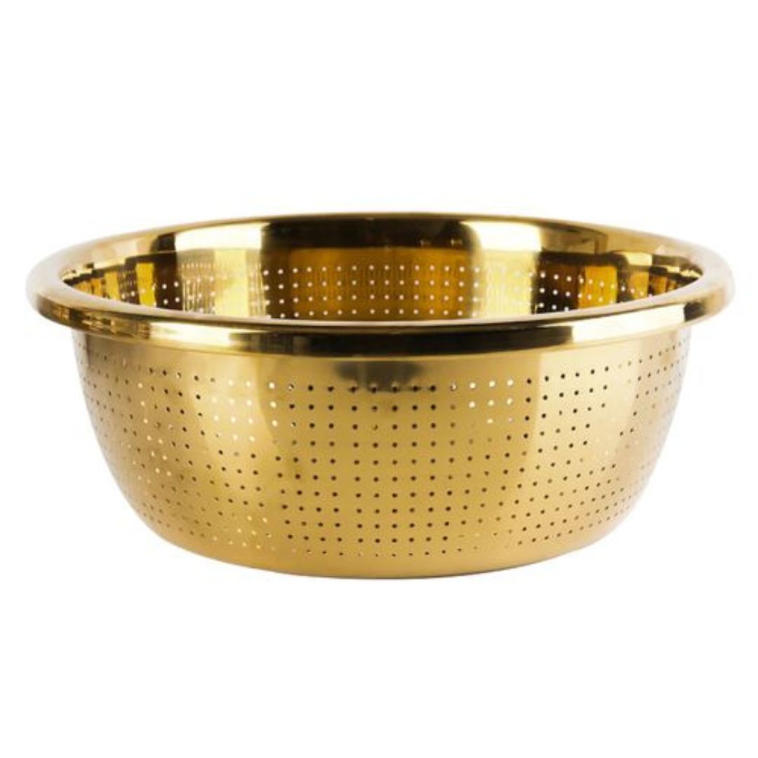 Stainless Steel Gold Colander