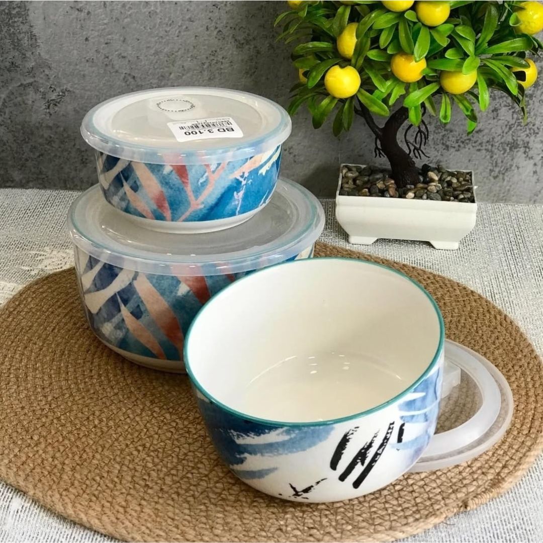 Danny Home 3pc Ceramic Food Storage