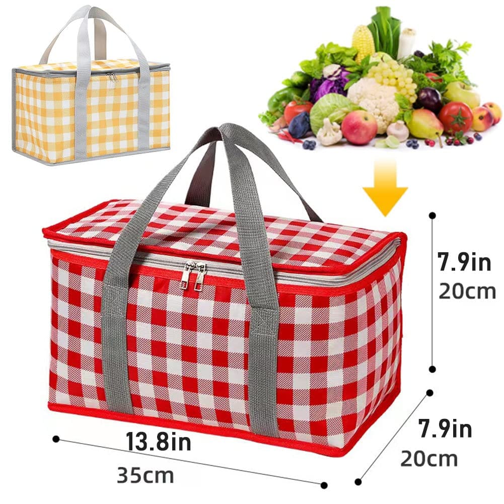 Insulated Reusable Picnic Bag 33x18cm