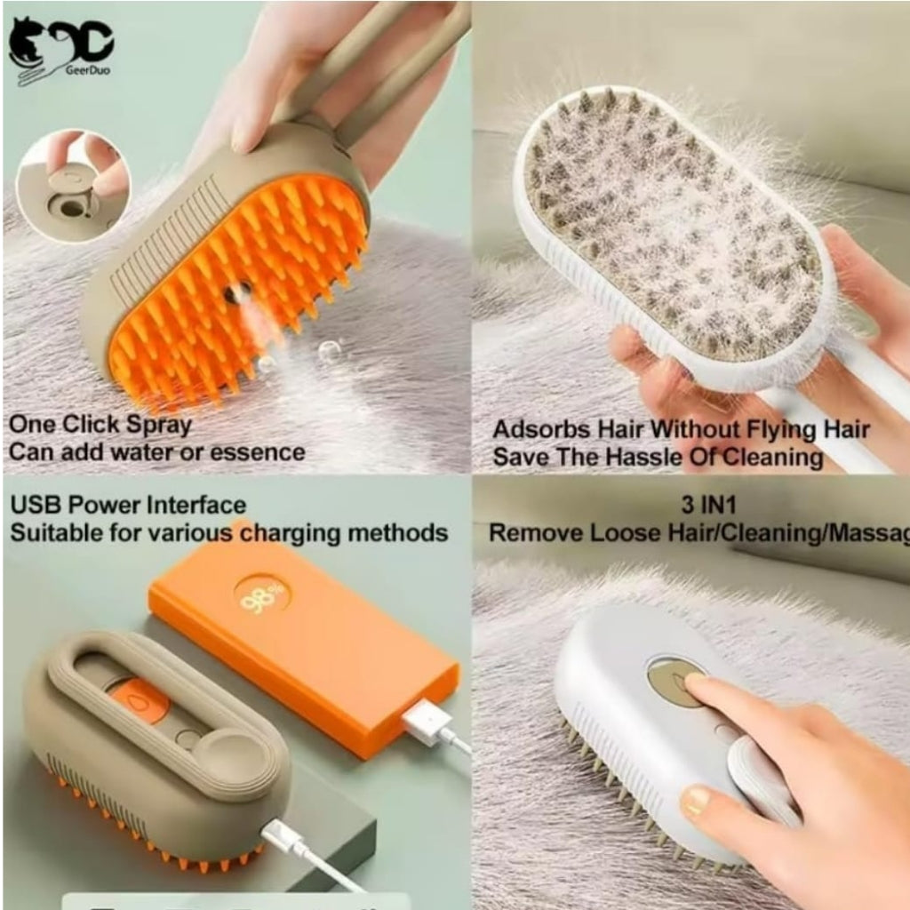 3 in 1 Cat Steamy Brush