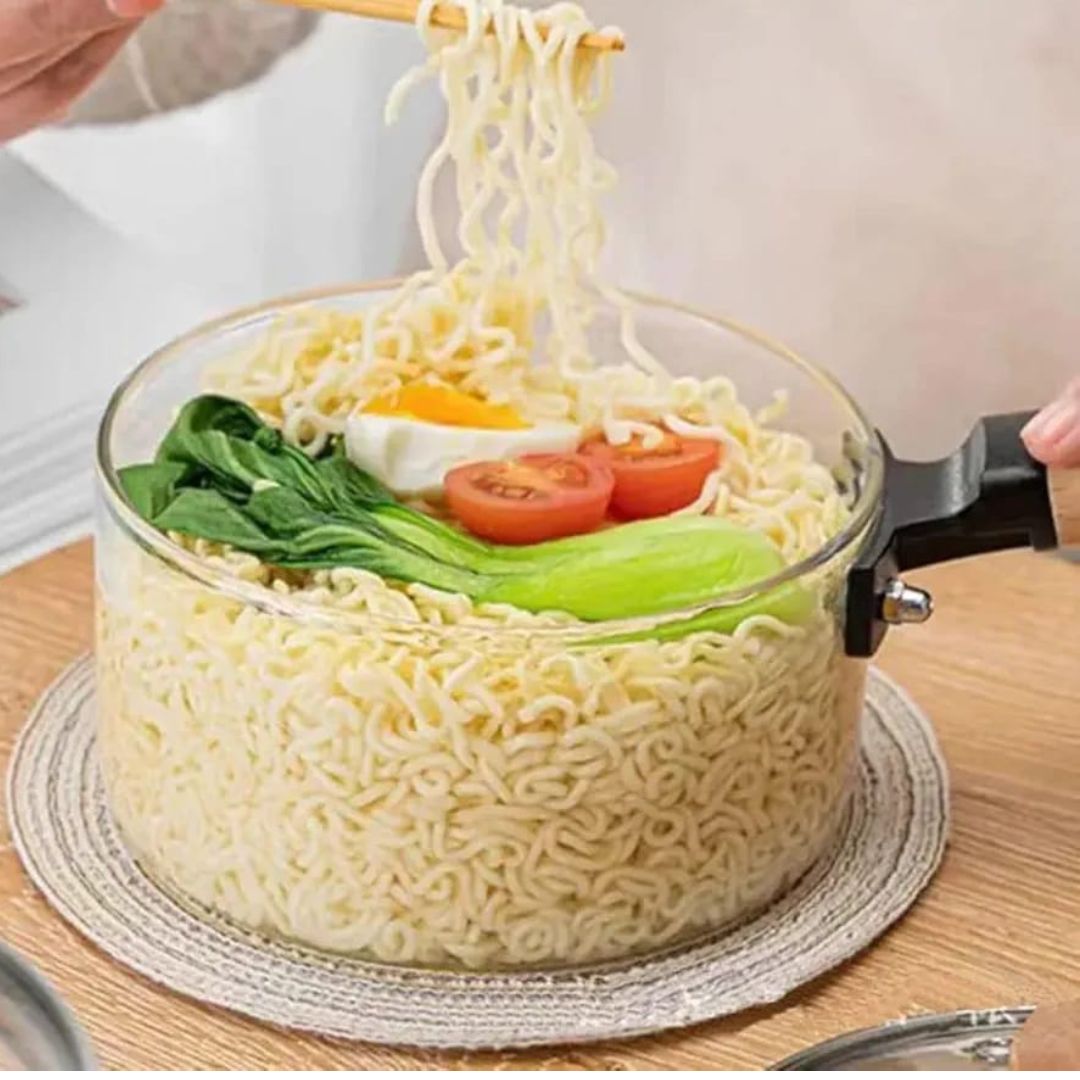 Glass Stove Top Sauce Pot