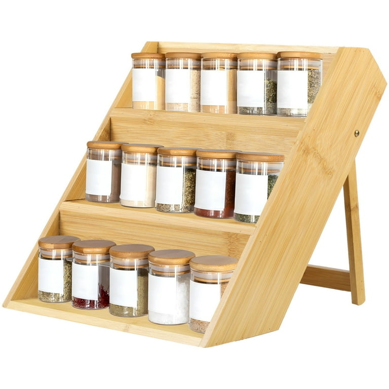 3 Tier Bamboo Spice Rack