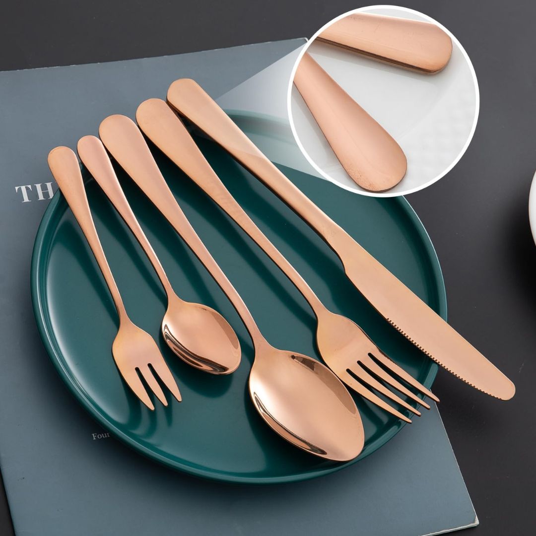 Stainless Steel Cutlery 6s - Rose Gold