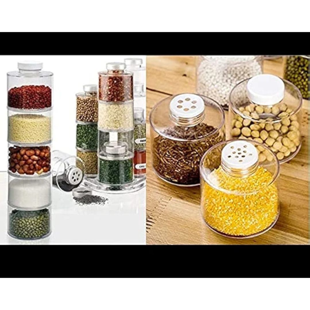 Acrylic 6pc Spice Tower
