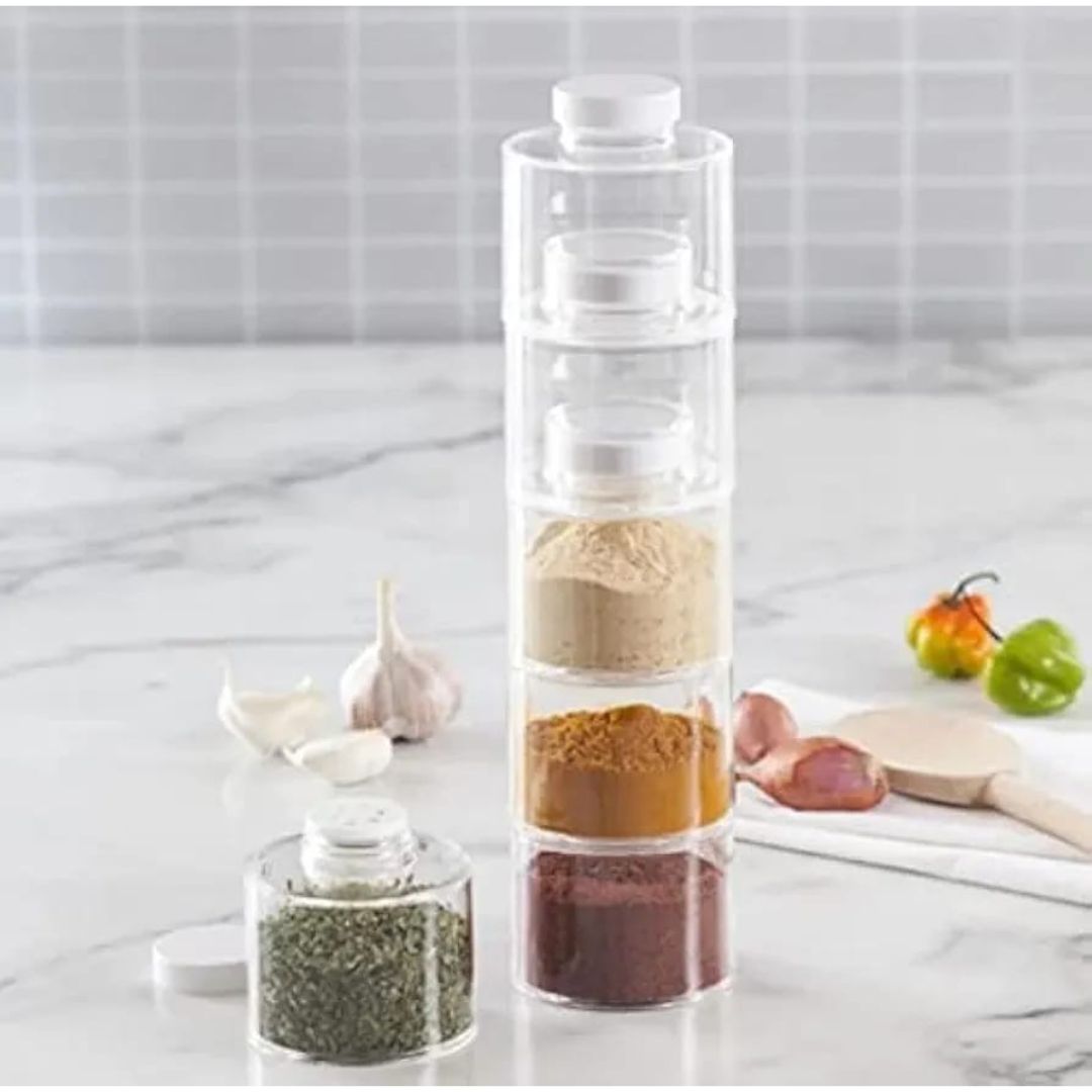 Acrylic 6pc Spice Tower