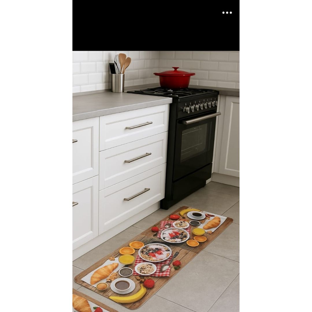 2pc Rubber Kitchen Mat