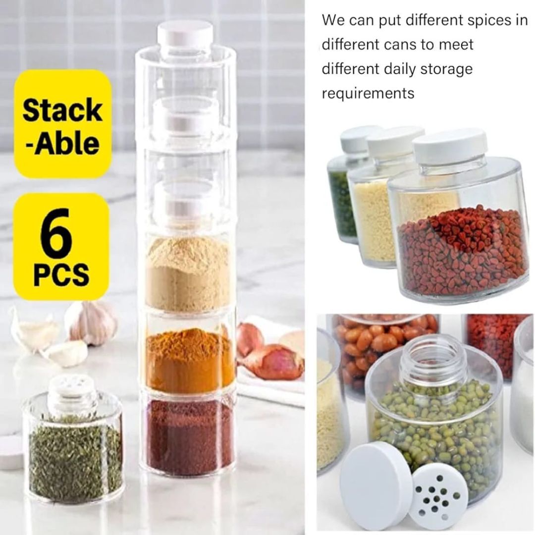 Acrylic 6pc Spice Tower