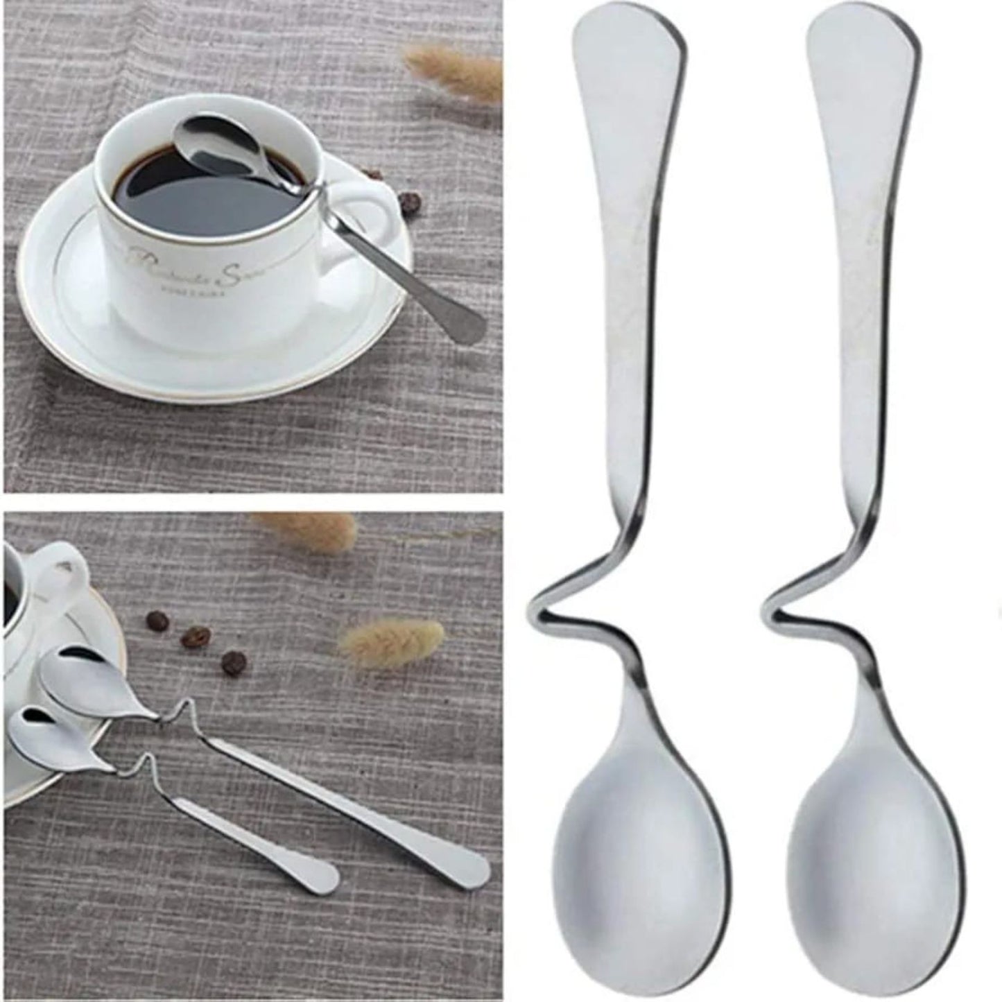 6pc Wavy Teaspoon