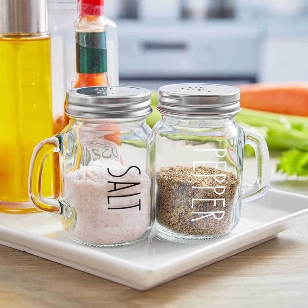 Danny Home 2pc Glass Salt And Pepper Shaker 120mlx2