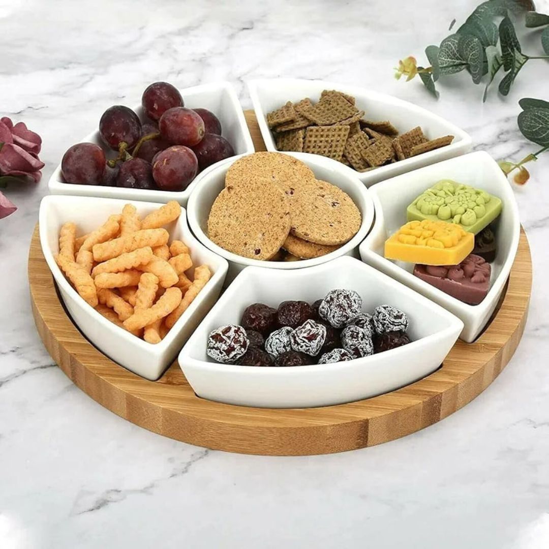Danny Home Rotating Tray With Bowls