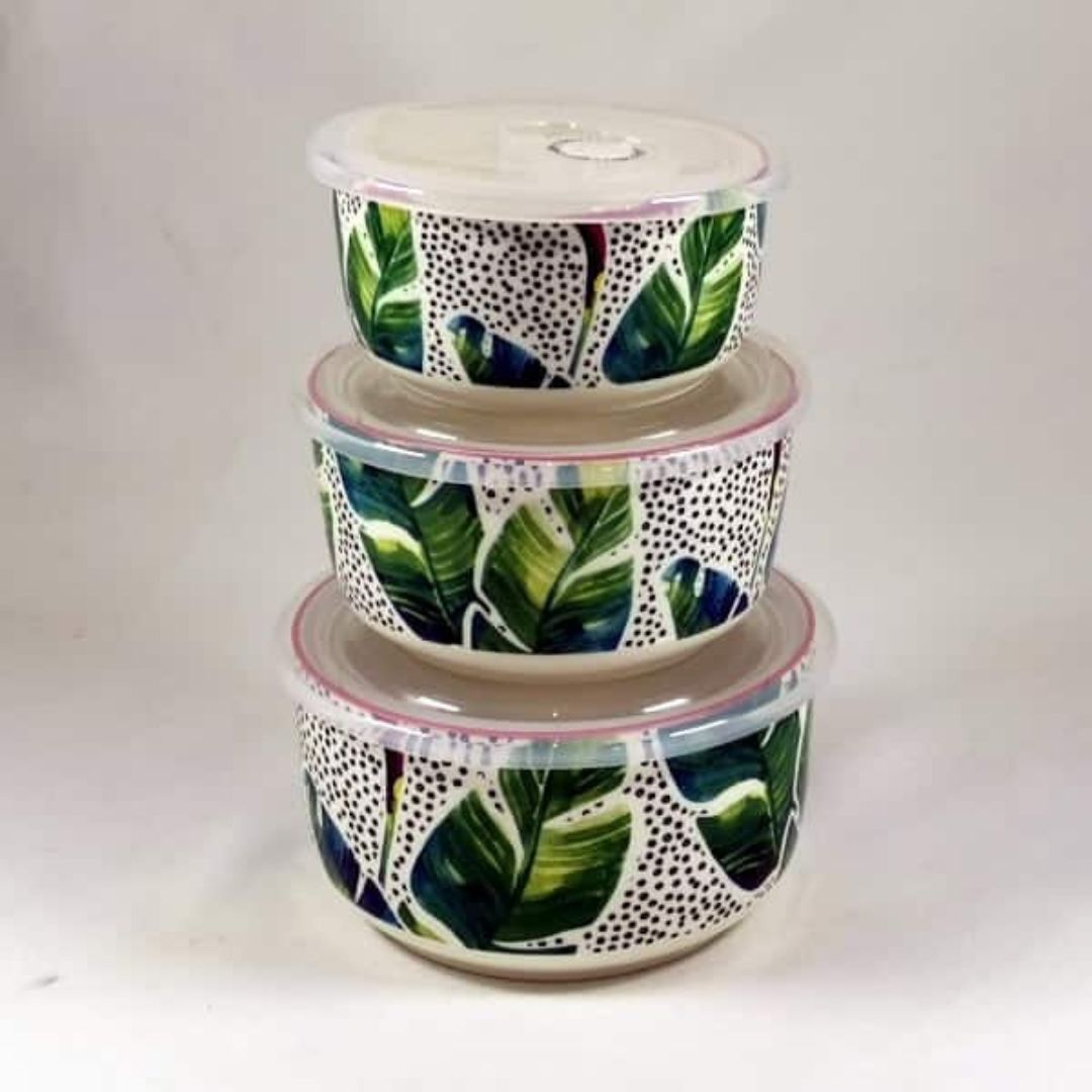 Danny Home 3pc Ceramic Food Storage