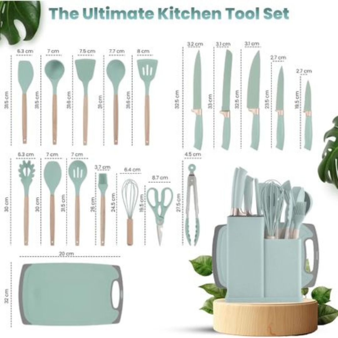 19pc Silicone Kitchen Set