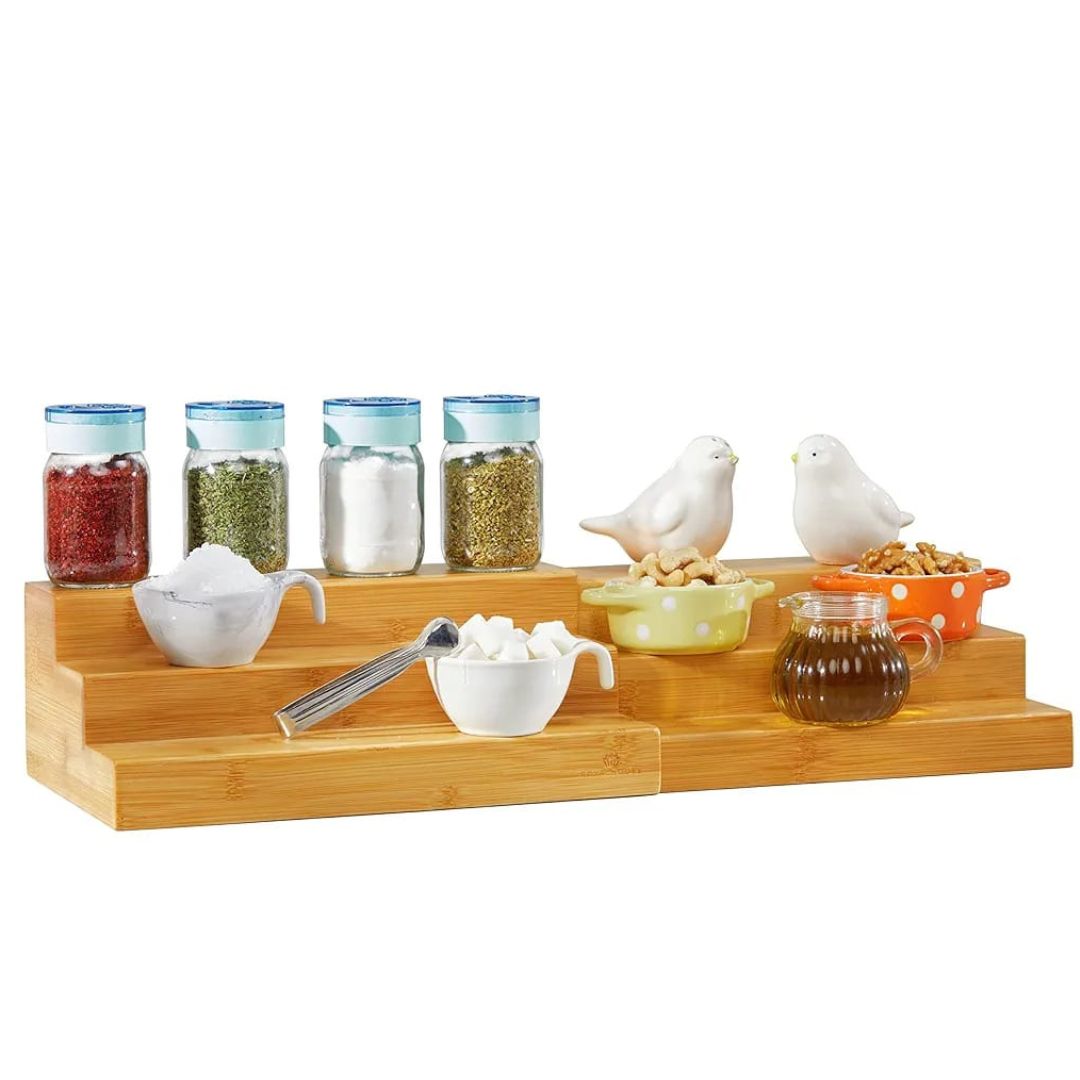 Bamboo Expandable 3 Tier Shelf-largeI