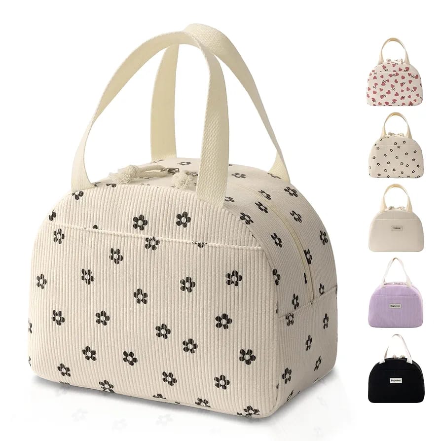 Corduroy Insulated Lunch Bag-Small