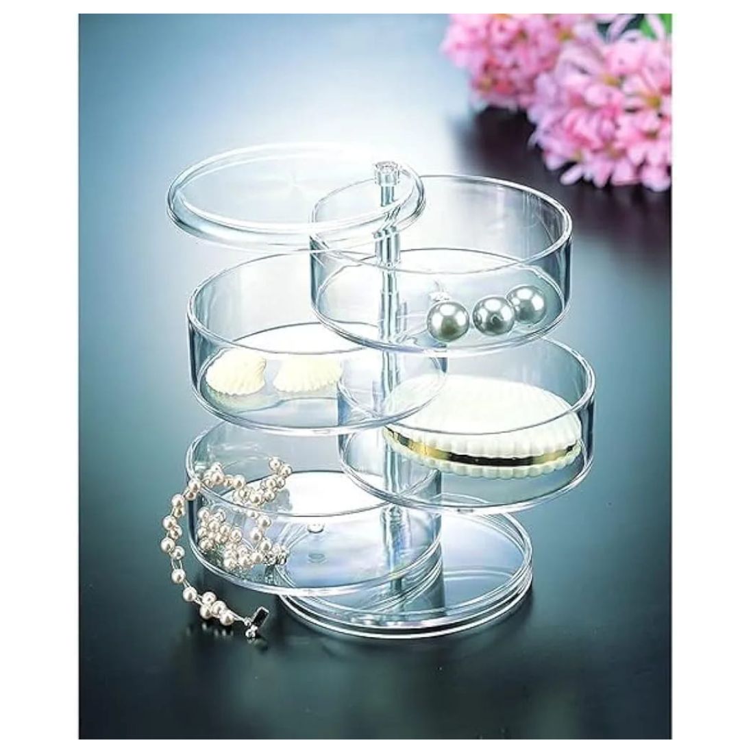 4 Layer Rotatable Acrylic Jewelry Organizer
