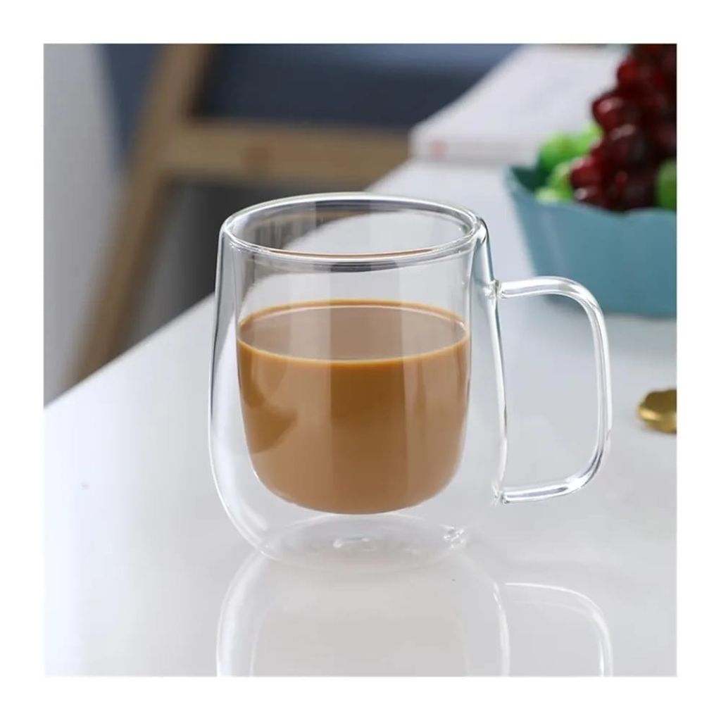 Double Walled Mug With Square Handle