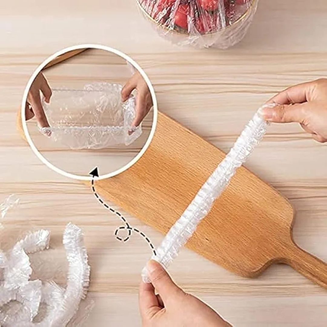 100pc Plastic Food Cover