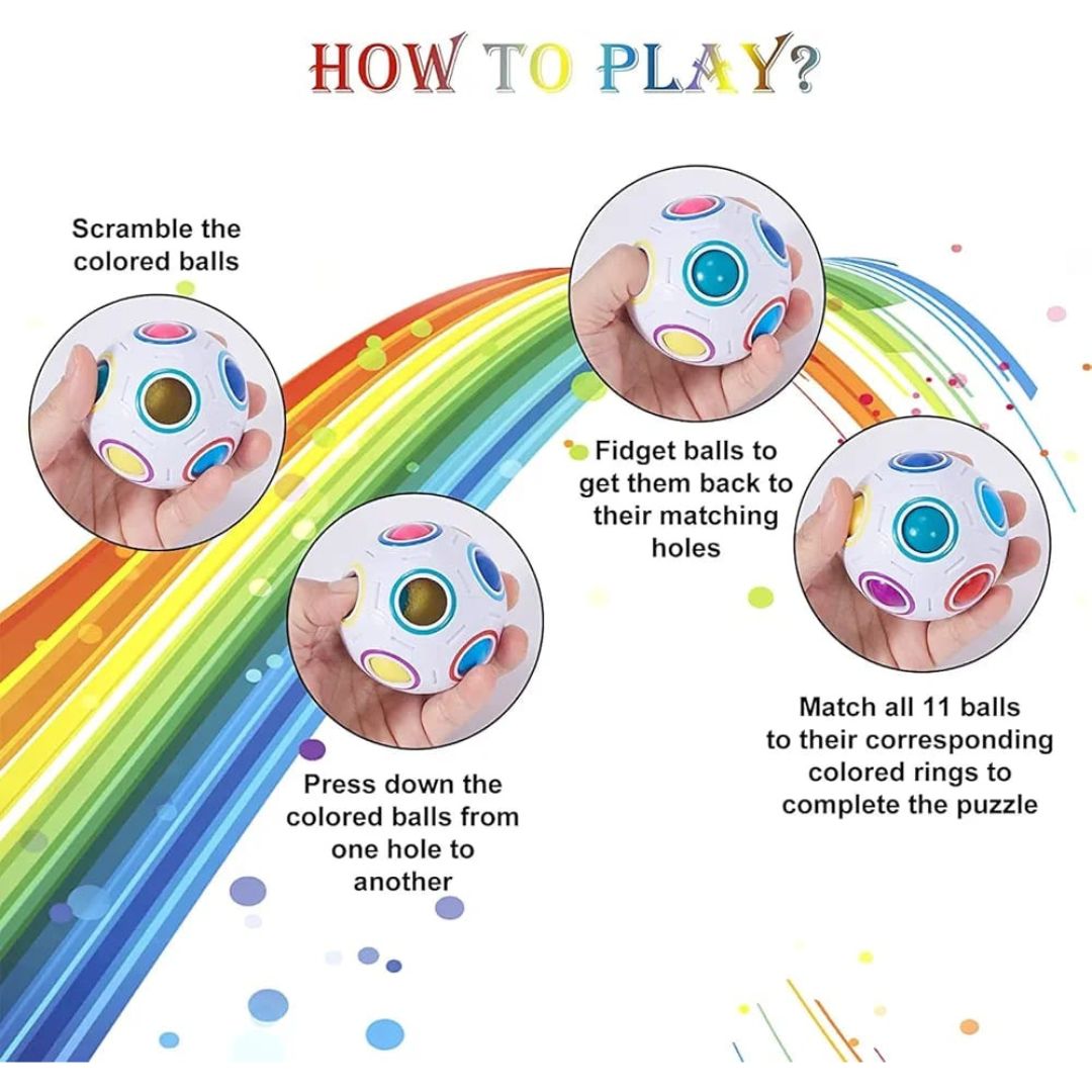 Rainbow Puzzle Ball