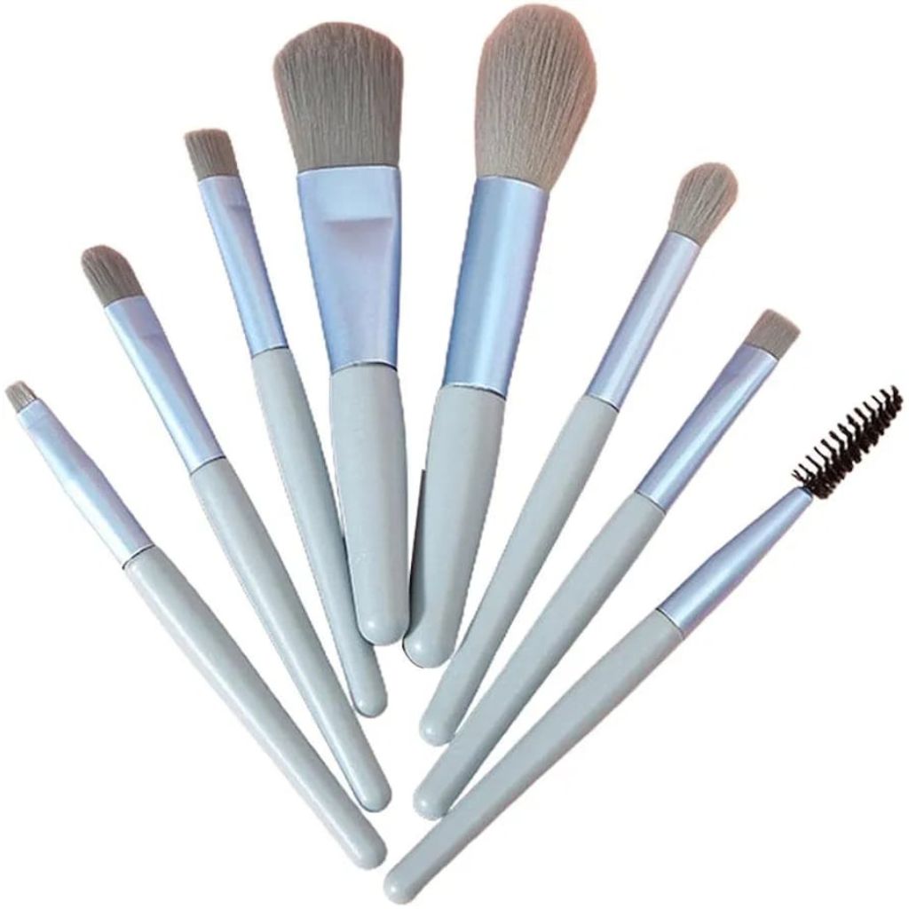Portable 8pc Mini Make Up Brush Set