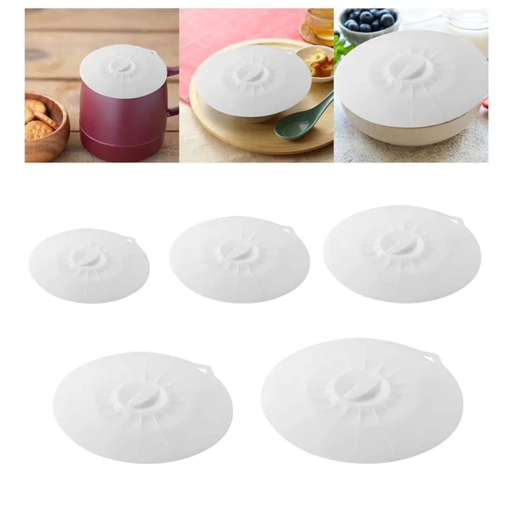 5pc Silicone Food Cover
