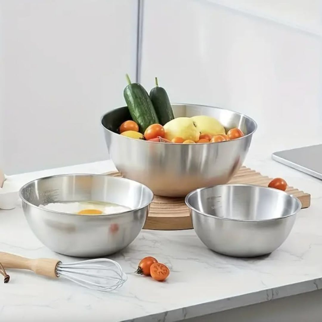 Danny Home Stainless Steel Mixing Bowl With Measurements
