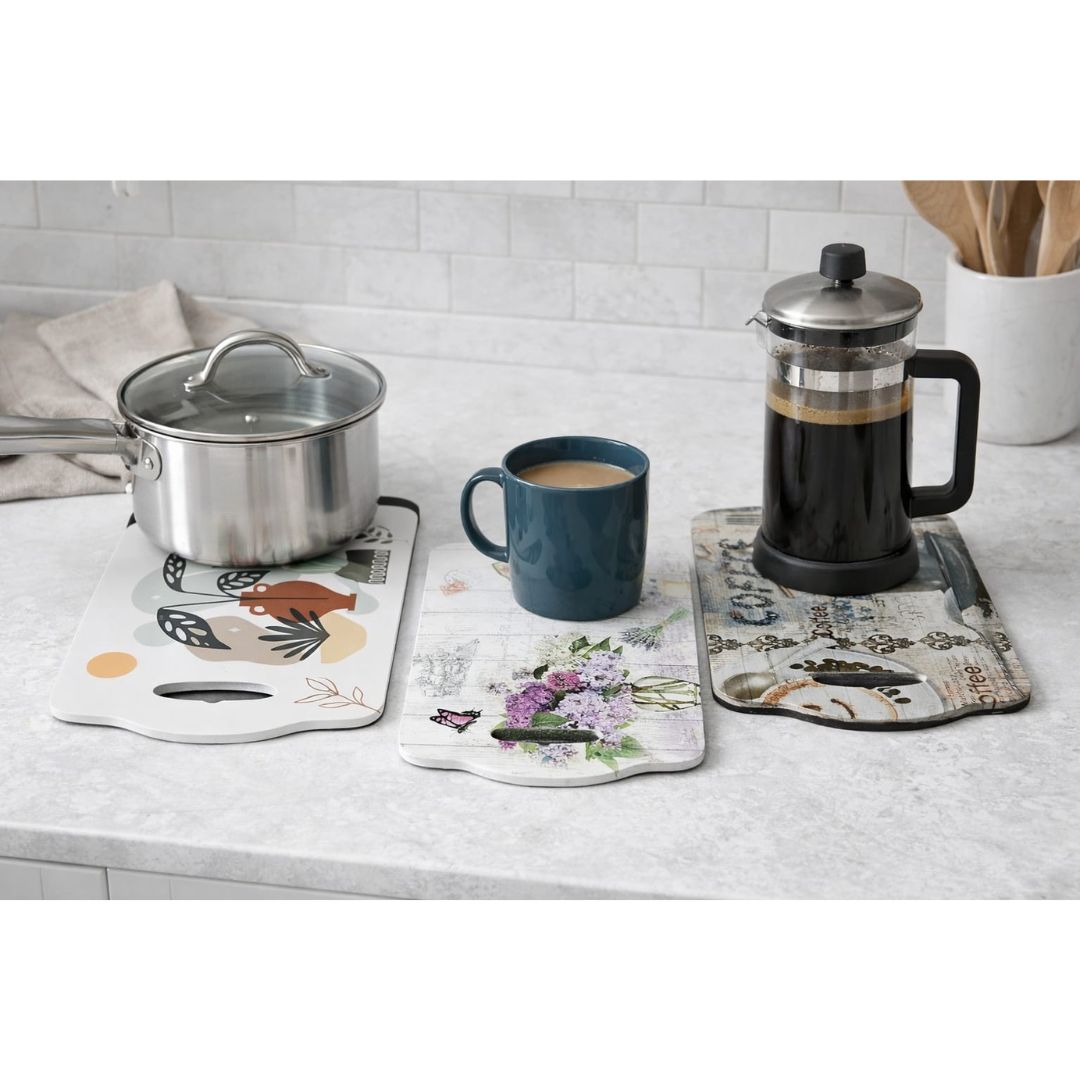 Wooden Rectangle Pot Stand 28x18cm