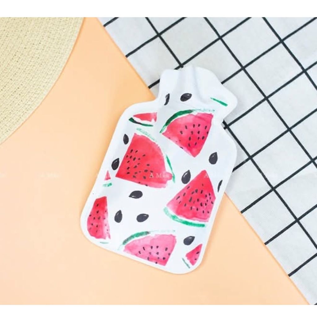 Mini Watermelon Hot Water Bottle 17x11cm
