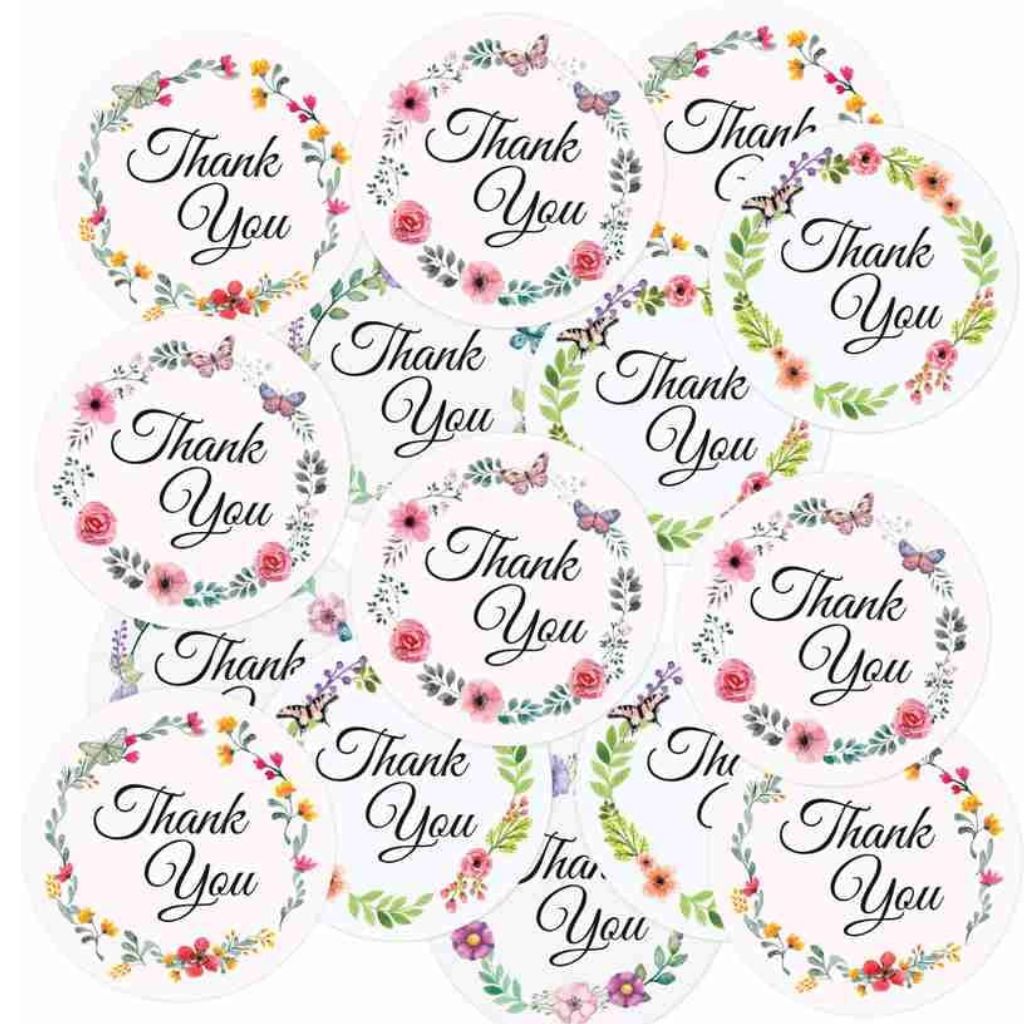 Thank You Round Stickers