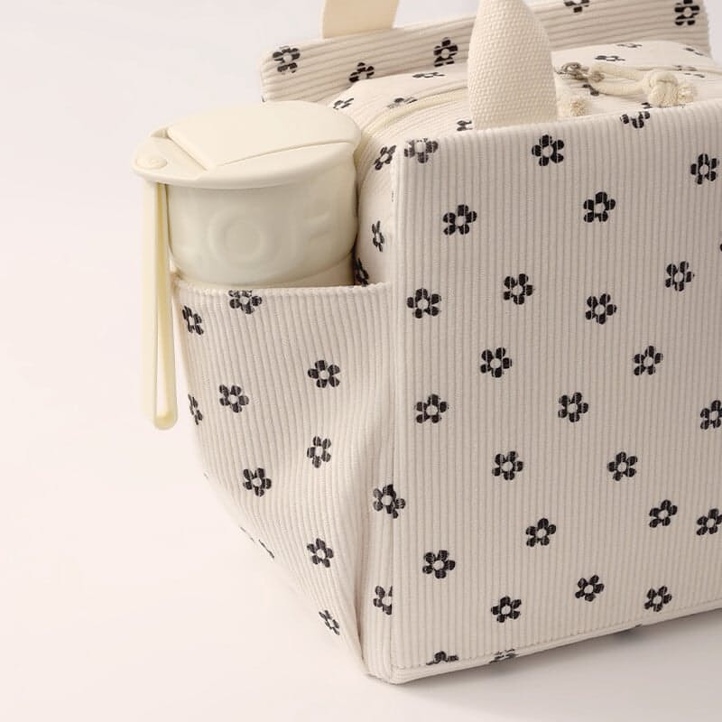 Corduroy Insulated Lunch Bag-Large