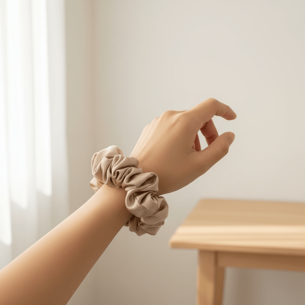Soft Satin Scrunchies XL Hair Ties for Women Lifestyle