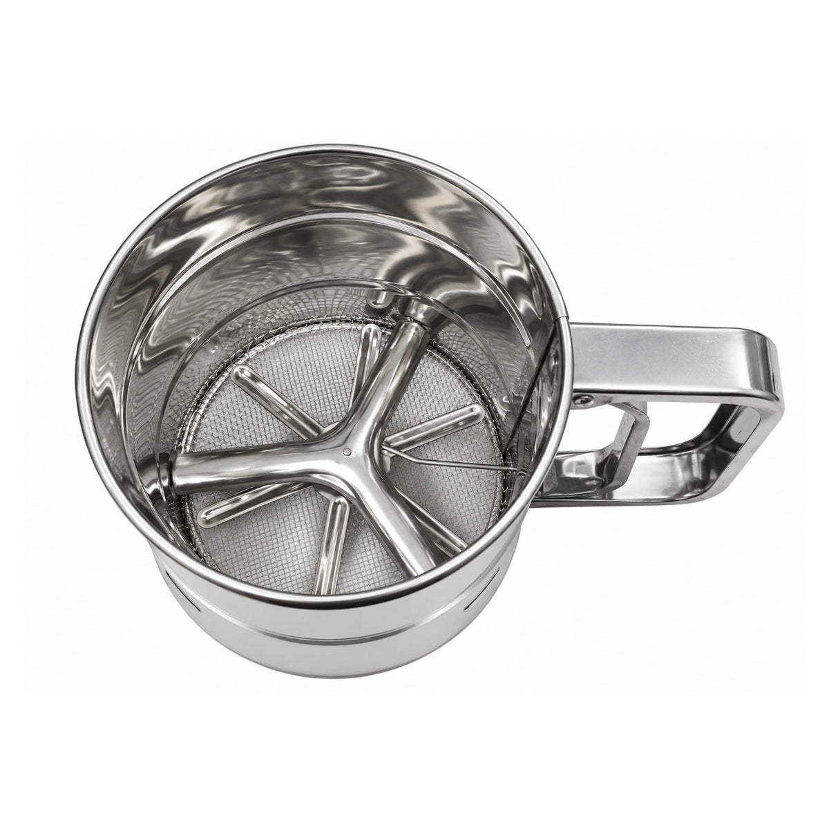 250g Stainless Steel Flour Sifter for Baking & Cooking On White Background