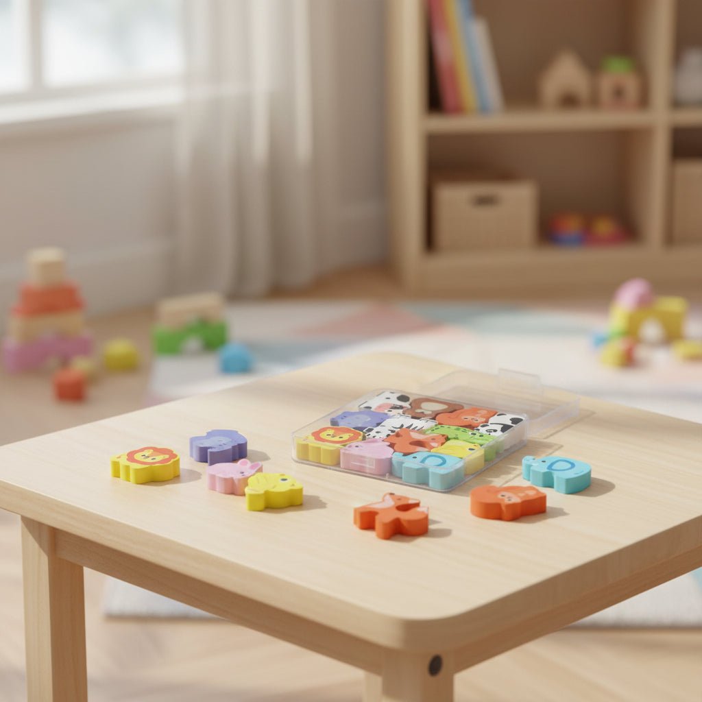 Wooden 3D Cognitive Matching Blocks
