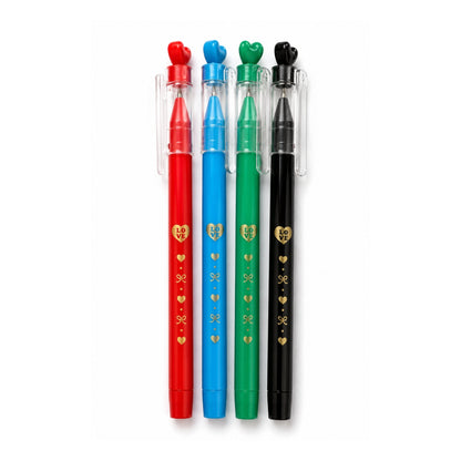 0.7mm Heart Semi Gel Ink Pen – Smooth Writing Fine Tip with Heart Design – Assorted Colours