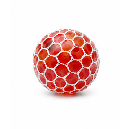 1 Piece Mesh Squishy Ball – Rainbow Stress Relief Squeeze Toy – Rainbow