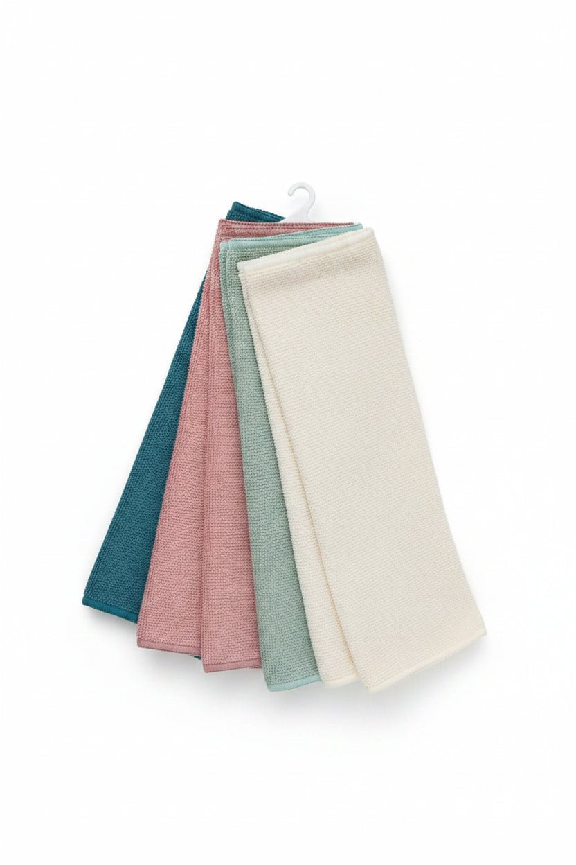 10-Piece Takmehome Microfibre All-Purpose Cleaning Cloth Set - Reusable Cleaning Cloths 30×30cm