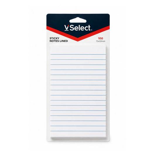 100 Piece 10x15cm Lined Sticky Notes – Self-Adhesive Memo Notes for Lists, Reminders & Planning