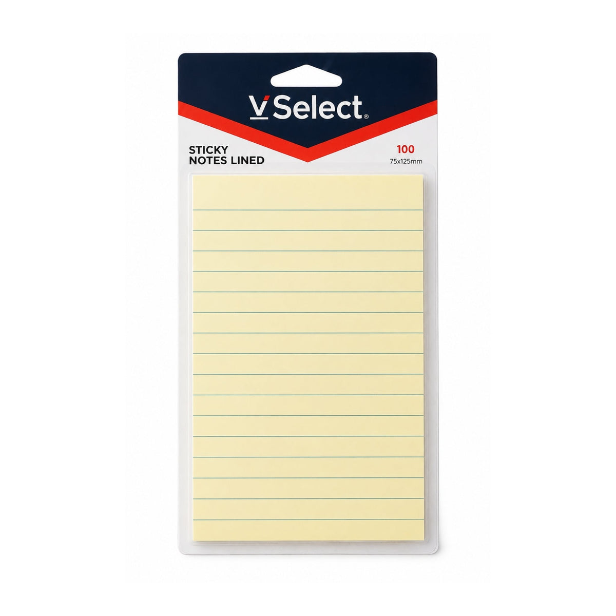 100 Piece 10x15cm Lined Sticky Notes – Self-Adhesive Memo Notes for Lists, Reminders & Planning