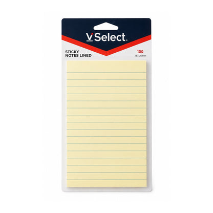 100 Piece 10x15cm Lined Sticky Notes – Self-Adhesive Memo Notes for Lists, Reminders & Planning