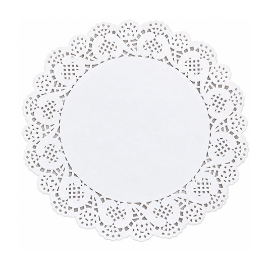 100 Piece Paper Doilies – Decorative Lace-Style Serving & Baking Liners – Disposable Design