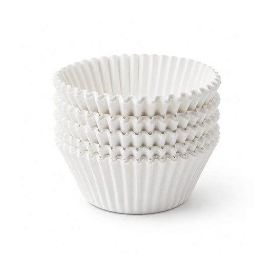 100pc Cupcake Liners – 11cm Baking Cups for Muffins, Cupcakes & Homemade Baking - White