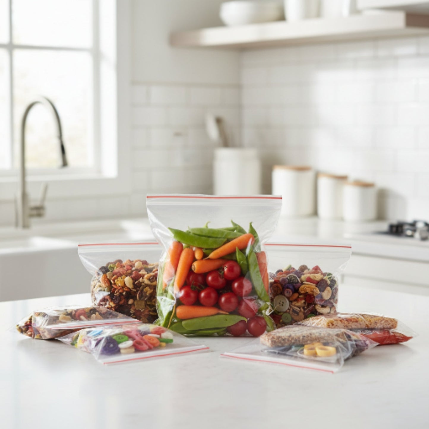 100pc Zip Lock Bag - 20x28cm