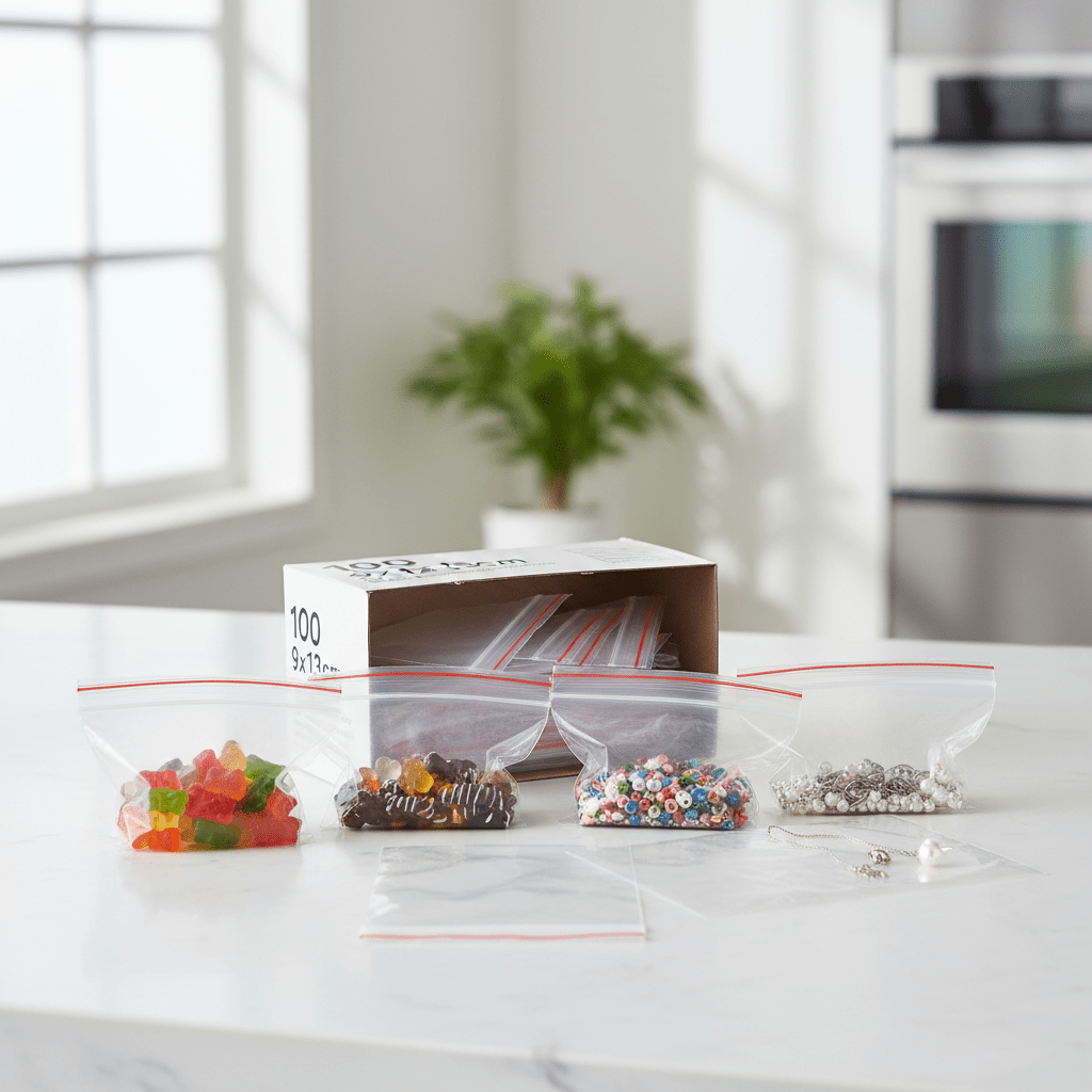 100pc Zip Lock Bag - 9x13cm
