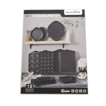 10pc Baking Set - Black