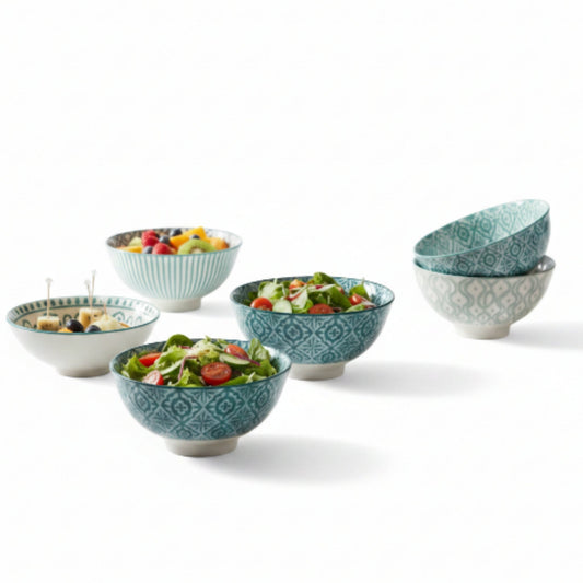 10pc Danny Home Botanica Stoneware Bowls Set