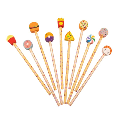 10pc Fast Food Eraser In Box