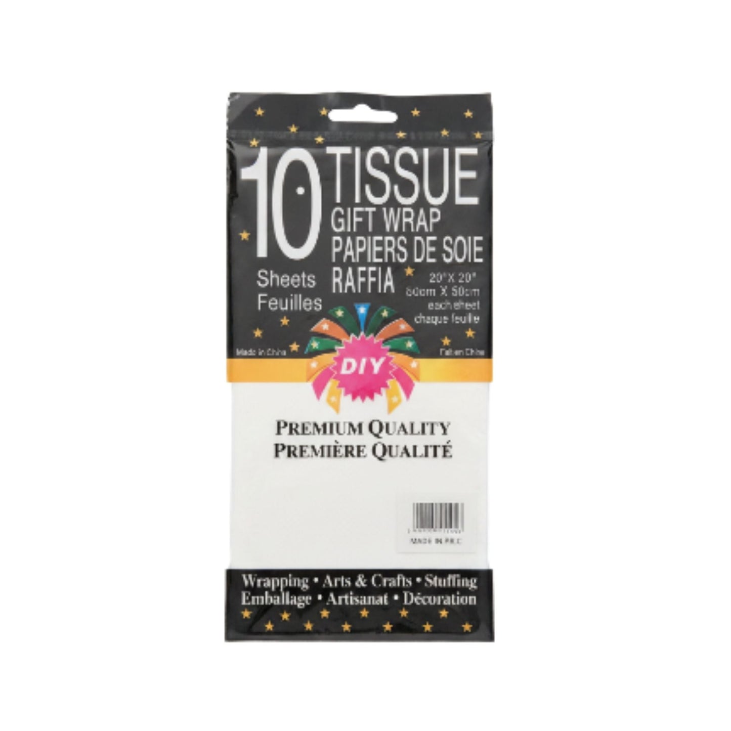 10pc Tissue Gift Wrap - White