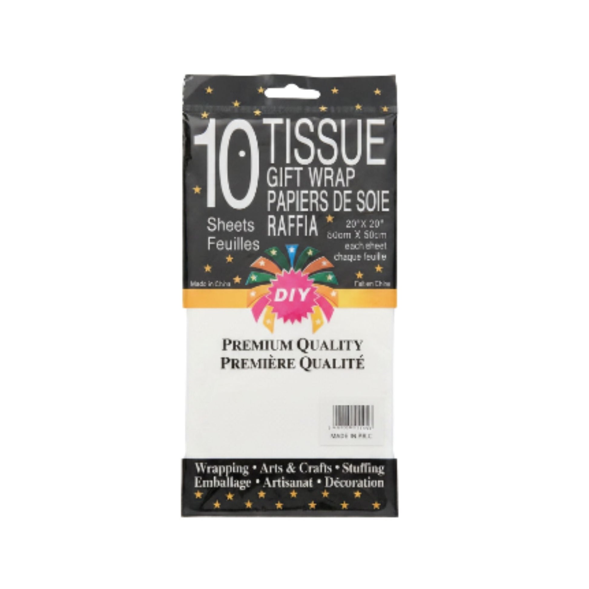10pc Tissue Gift Wrap - White