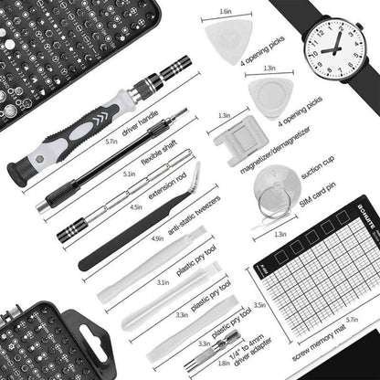 115pc Professional Multipurpose Tool Kit for DIY Repairs